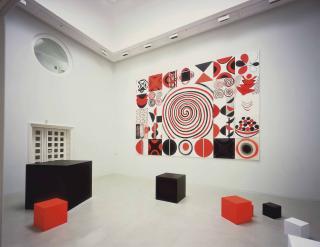 Sir Terry Frost, R.A. - Installation - Contrasts in Red, Black and White