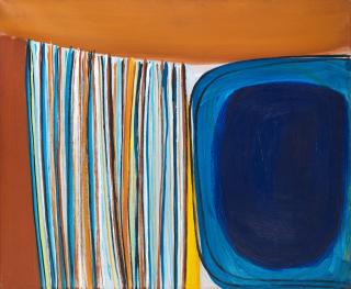 Sir Terry Frost R.A. - Mars Orange and Blue