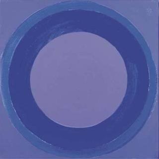 Sir Terry Frost, R.A. - Purple and blue collage