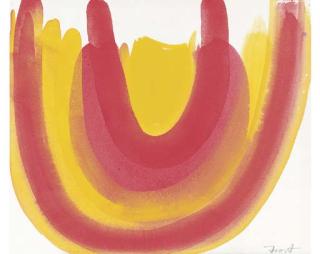 Sir Terry Frost, R.A. - Red and Yellow Semi-circles