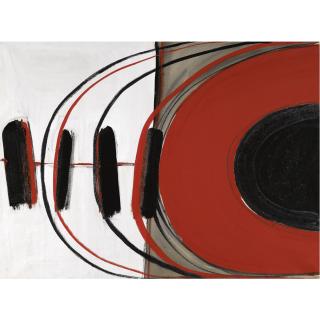 Sir Terry Frost, R.A. - Red Black Verticals