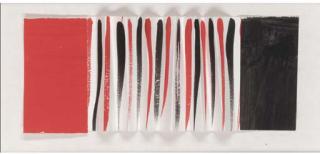 Sir Terry Frost, R.A. - Squeeze - Red, Black & White