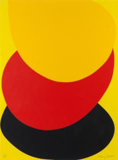 Sir Terry Frost R.A. - Suspended Red, Yellow and Black