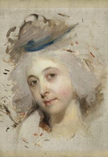 Sir Thomas Lawrence, P.R.A. - Head study of a lady