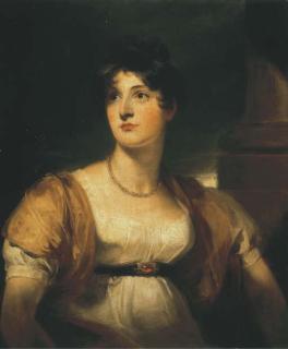 Sir Thomas Lawrence, P.R.A. - Portrait of Anne, Lady Lethbridge (d.1857), three-quarter-length, in a white dress with a gold wrap