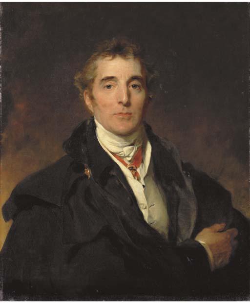 Sir Thomas Lawrence, P.R.A. - Portrait of Arthur Wellesley, 1St Duke of Wellington, K.G., K.B., M.P. (1769-1852), Bust-Length, In Civilian Clothes With A Military Cloak, Wearing The Insignia of The Order of The Golden Fleece