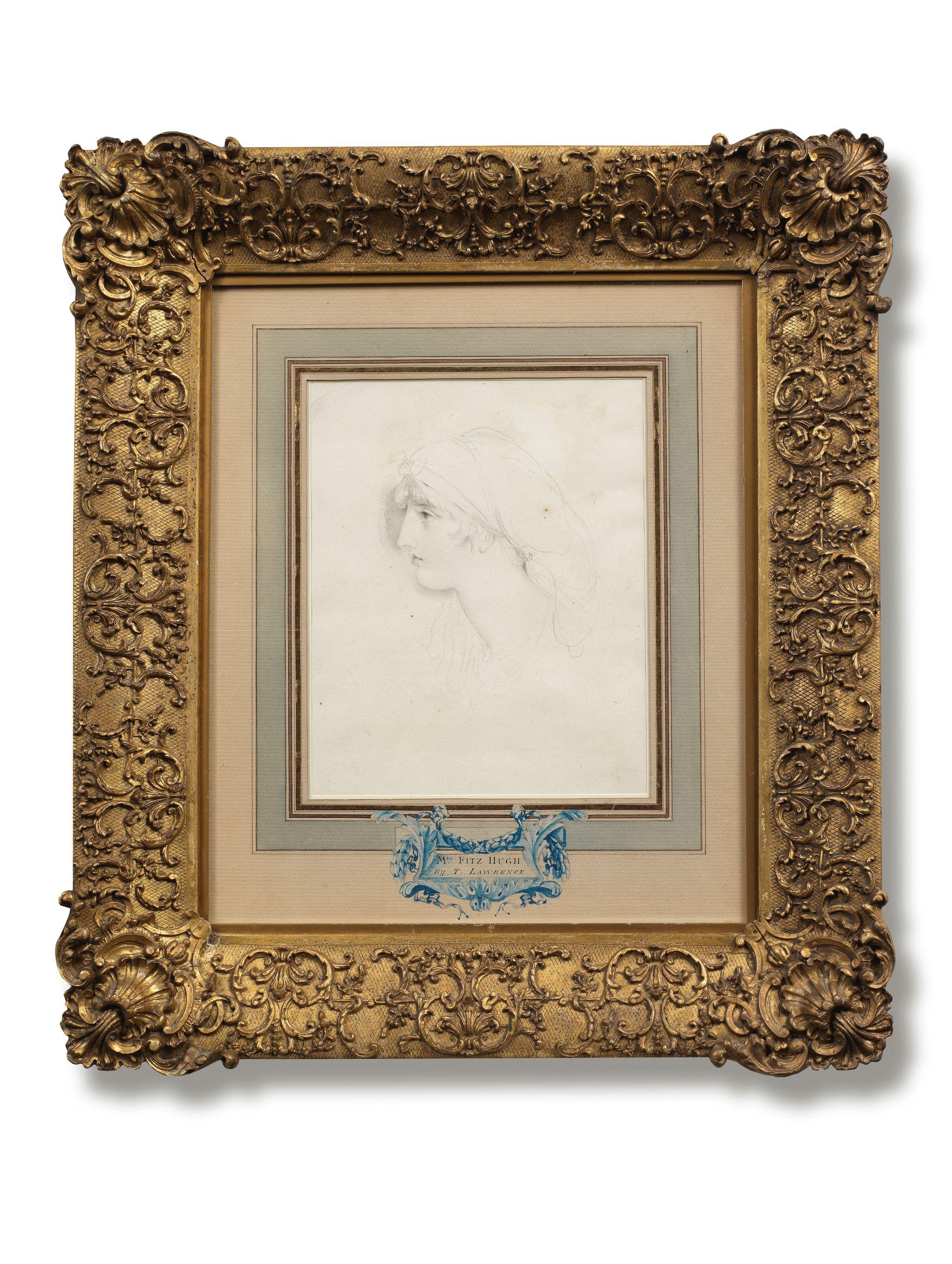 Sir Thomas Lawrence P.R.A. - Portrait of Caroline Upton, bust-length, in profile to the left