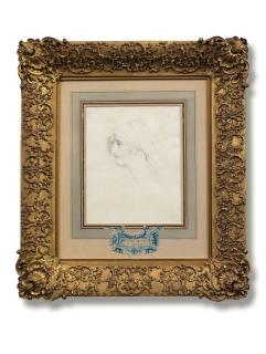 Sir Thomas Lawrence P.R.A. - Portrait of Caroline Upton, bust-length, in profile to the left