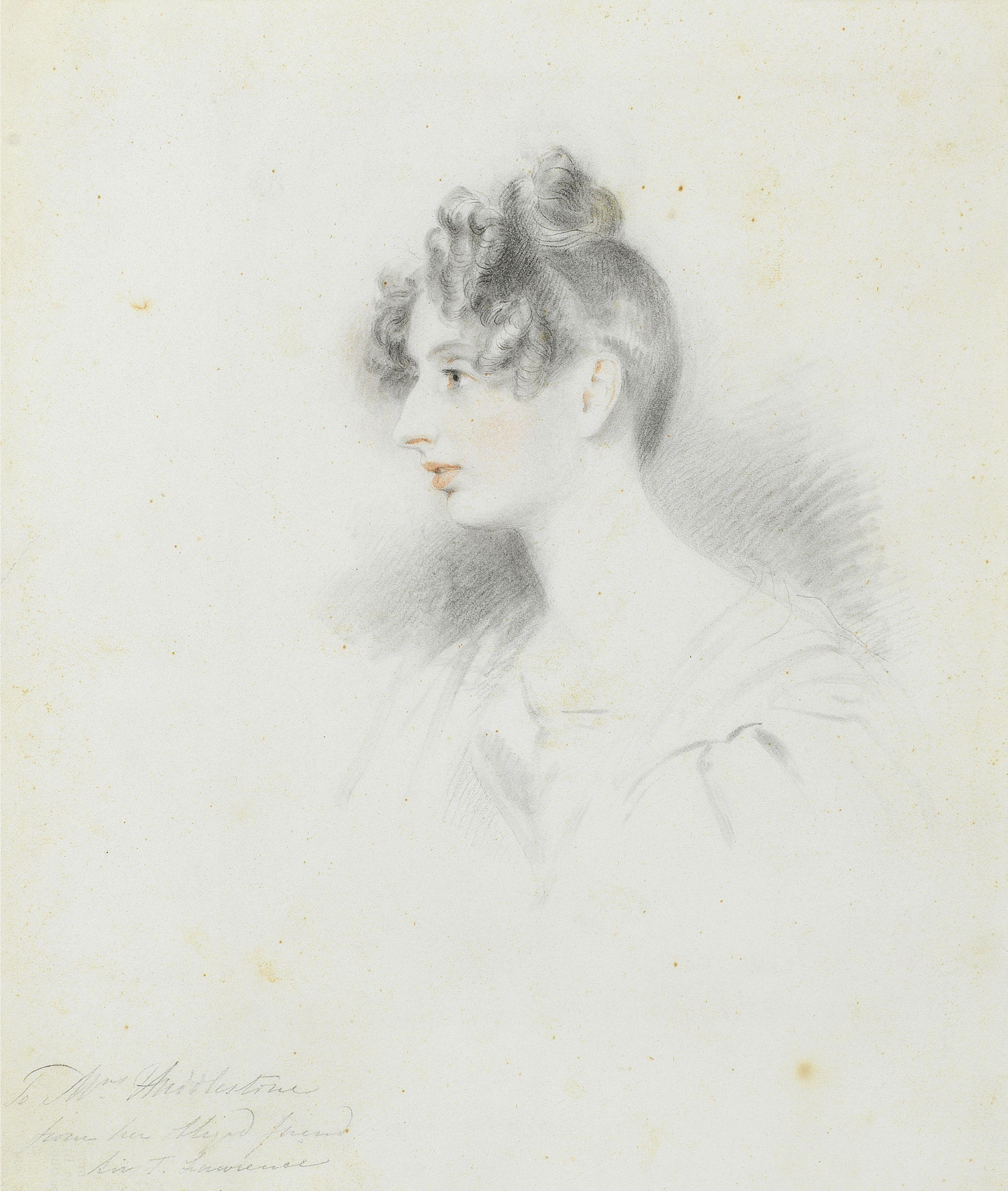 Sir Thomas Lawrence P.R.A. - Portrait of Mrs Huddlestone