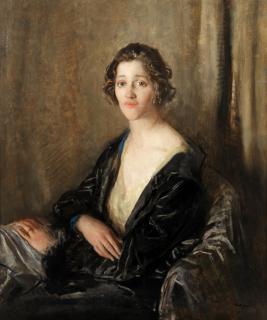 Sir Walter Westley Russell, RA, RWS, NEAC - Portrait of Mrs Jagger