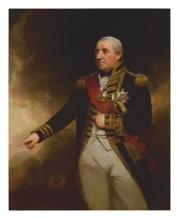 Sir William Beechey, R.A. - Portrait Of Admiral Sir John Thomas Duckworth, 1St Baronet (1748 - 1817), Three-Quarter Length, In Naval Uniform, Wearing The Breast Star And Sash Of The Order Of Bath