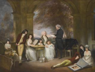 Sir William Beechey, R.A. -  Portrait Of Archdeacon Strachey And His Family
