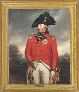 Sir William Beechey, R.A. - Portrait Of King George Iii (1738-1820), Three-Quarter-Length, In Field Marshal\'S Uniform, With The Star Of The Order Of The Garter, With Windsor Castle Beyond