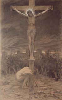 Sir William Blake Richmond, R.A. - Barabbas At The Cross