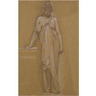 Sir William Blake Richmond, R.A. - Study Of A Classical Maiden