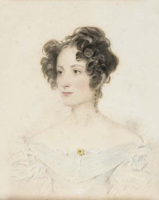 Sir William Charles Ross, R.A. - Portrait of a young lady, traditionally identified as Lady Caroline Lennox