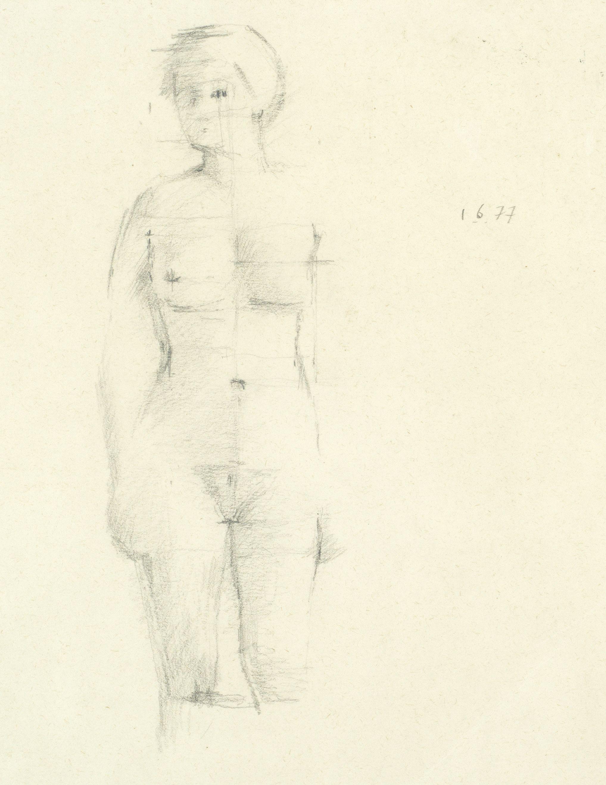 Sir William Coldstream - Nude Study for Standing Nude