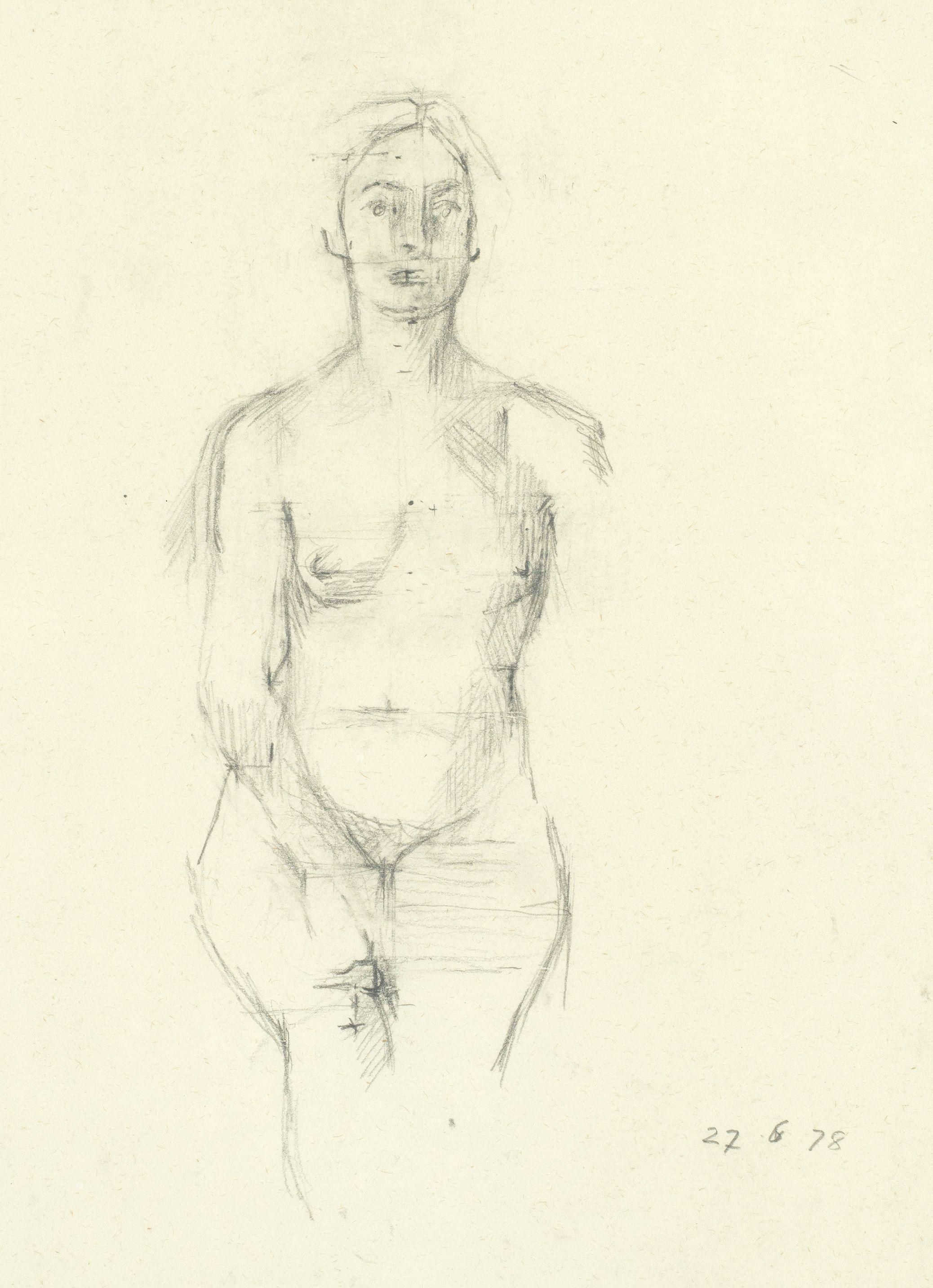 Sir William Coldstream - Seated Nude