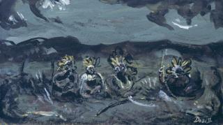 Sir William Dobell - Native Encampment