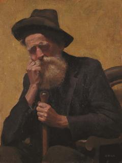 Sir William Dobell - Old Joe (Julian Ashton School Portrait)