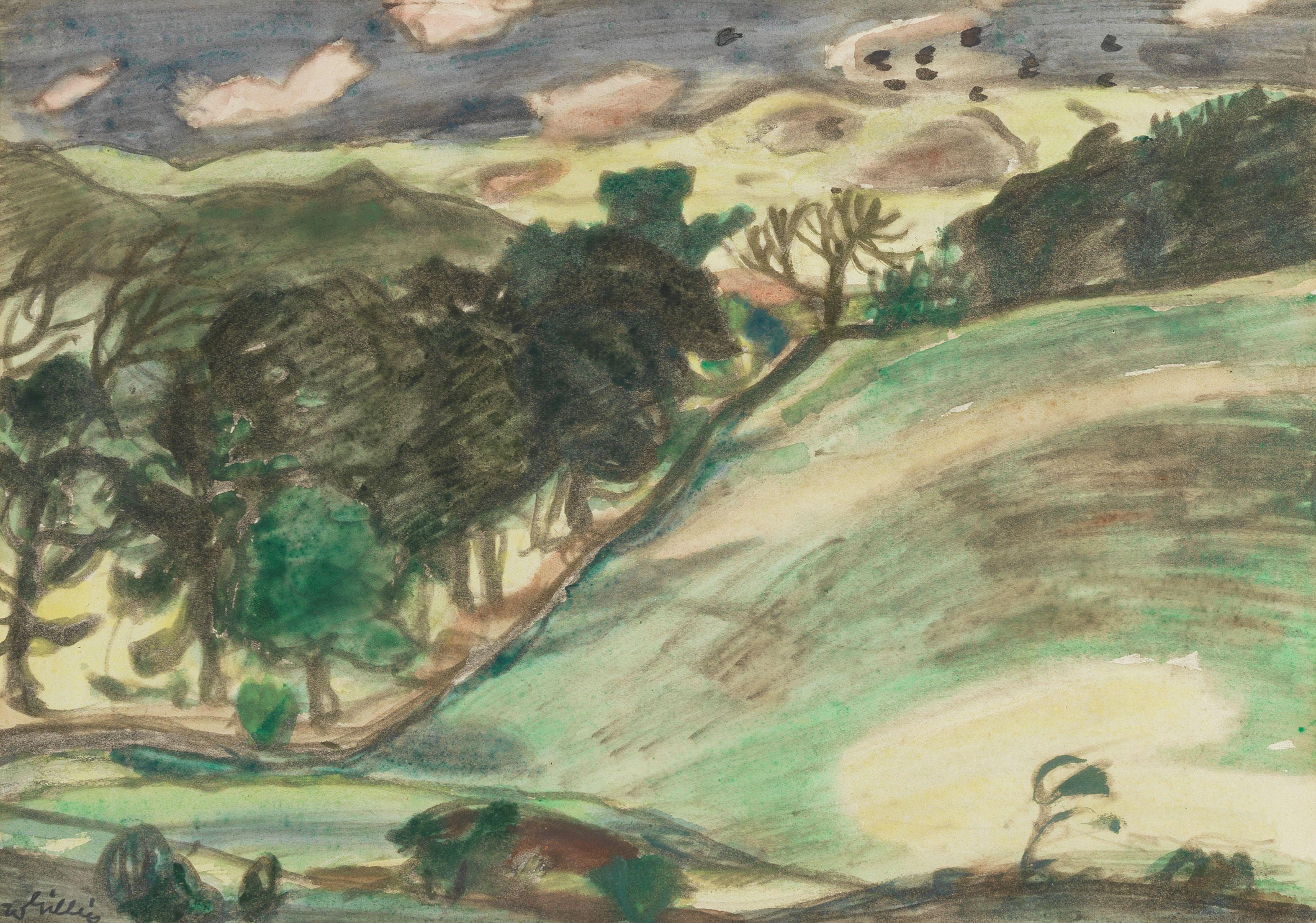 Sir William George Gillies C.B.E., L.L.D., R.S.A., P.P.R.S.W., R.A. - Sunshine and Wind