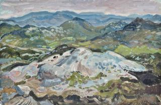 Sir William George Gillies, C.B.E., R.A., R.S.A., - Hilly landscape