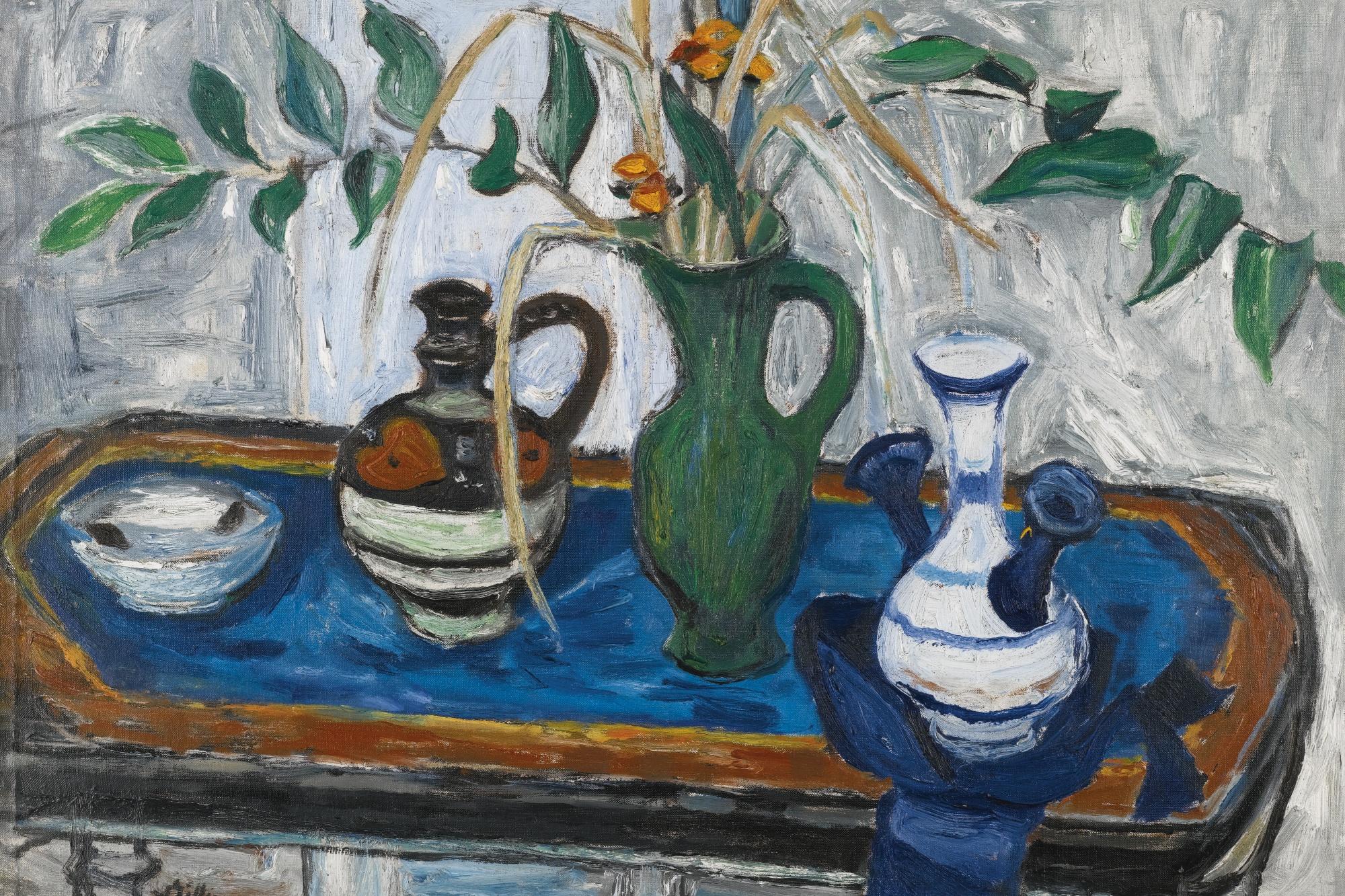 Sir William George Gillies, C.B.E., R.S.A., R.A. - Still Life With Solomon\'S Seal