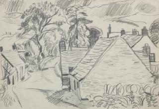 Sir William George Gillies CBE LLD RSA PPRSW RA - Cottages