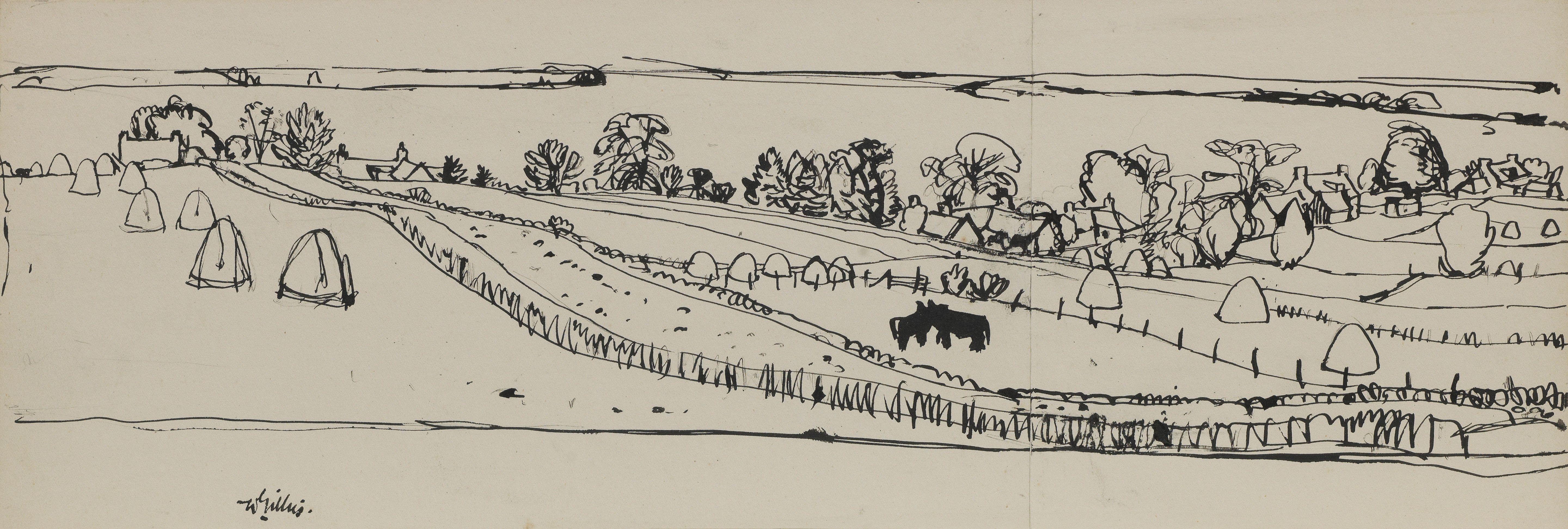 Sir William George Gillies CBE LLD RSA PPRSW RA - Near Howgate