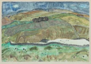 Sir William George Gillies CBE LLD RSA PPRSW RA - On the Meldons Road