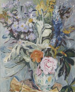 Sir William George Gillies, R.A., R.S.A., P.R.S.W. - Autumn Flowers