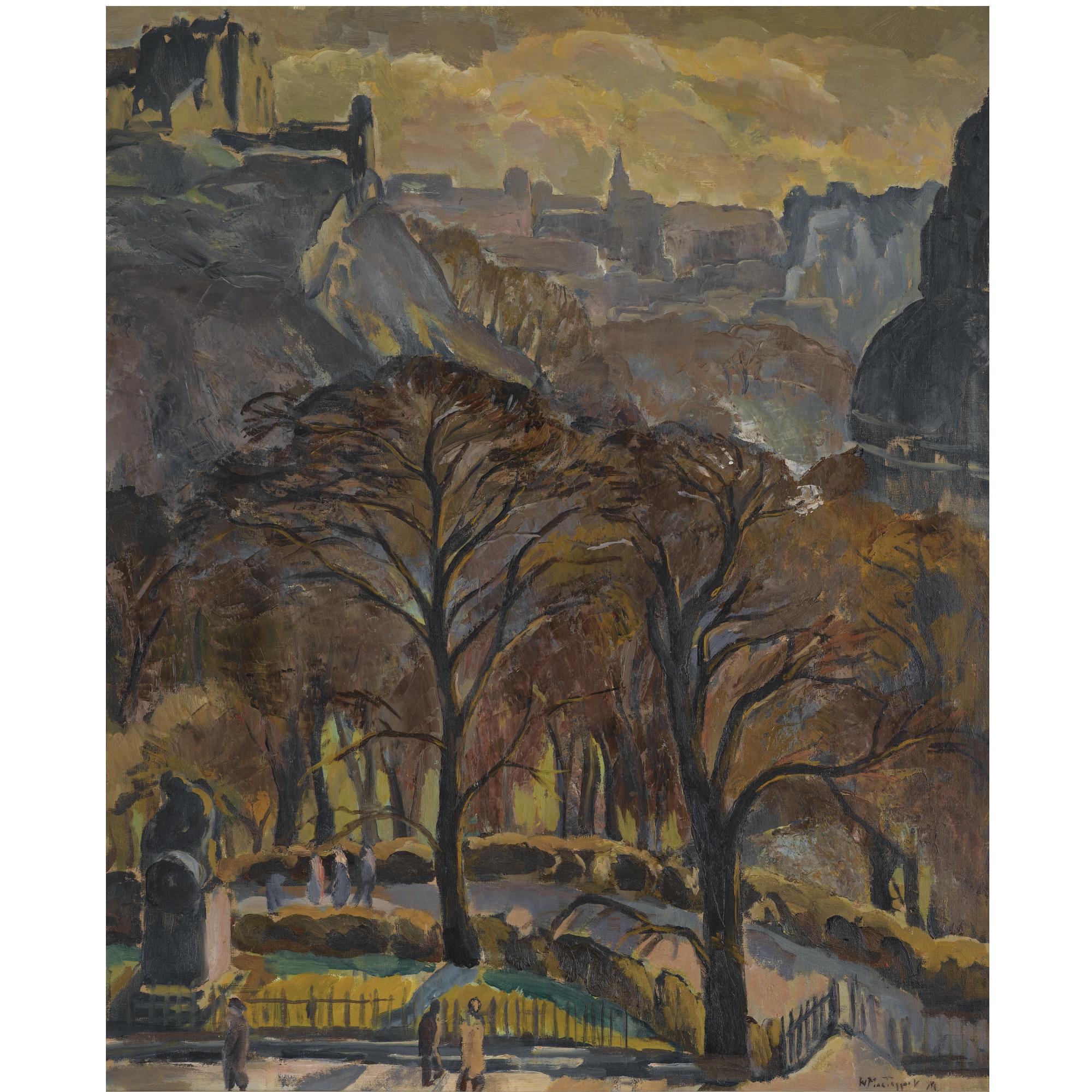 Sir William MacTaggart, P.R.S.A., R.S.W. - Princes Street Gardens, Edinburgh