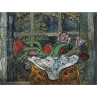 Sir William Mactaggart, P.R.S.A., R.S.W. - Still Life With Tulips