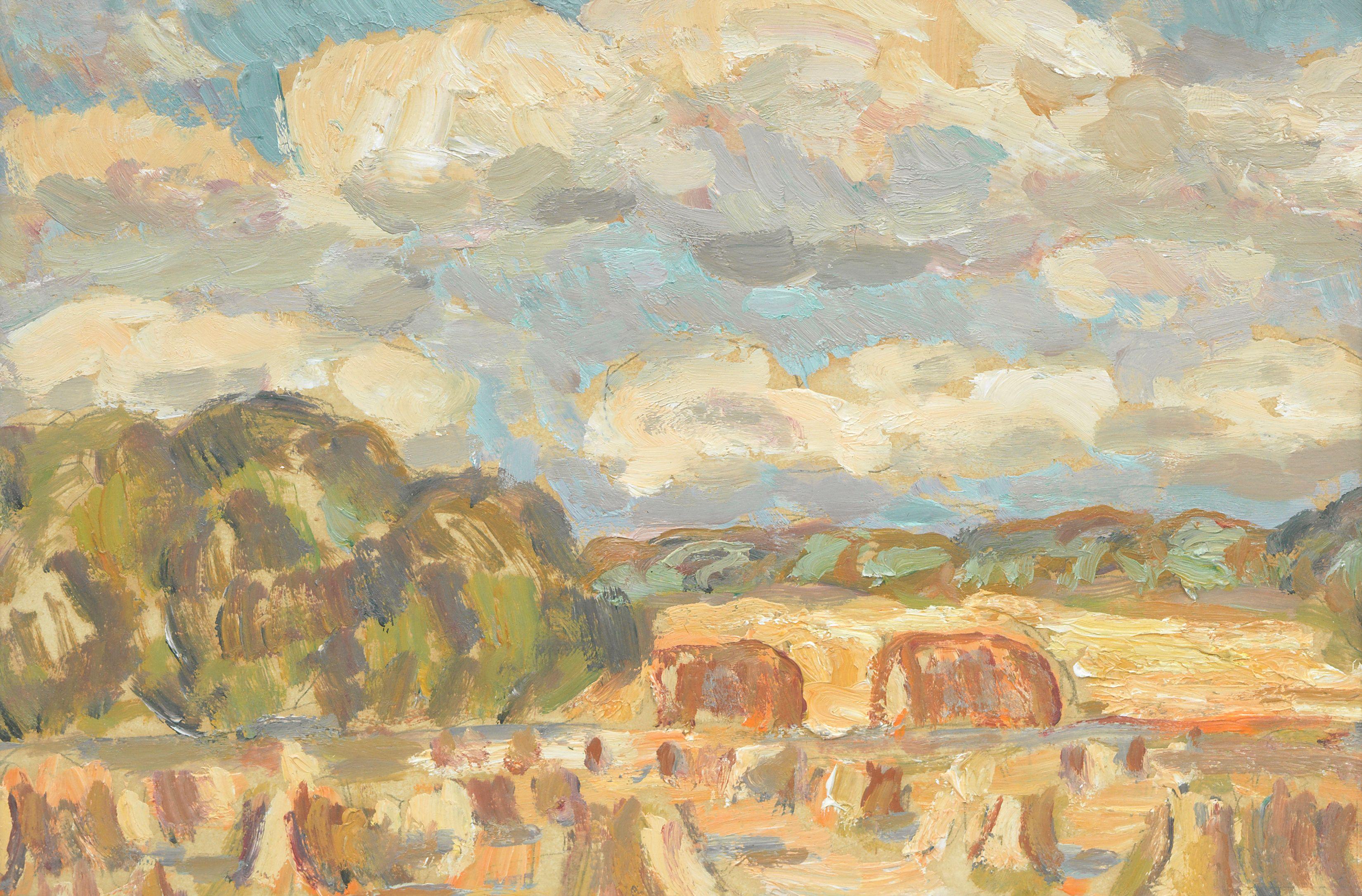 Sir William MacTaggart PPRSA RA FRSE HonRSW LLD - Harvest Field, East Lothian