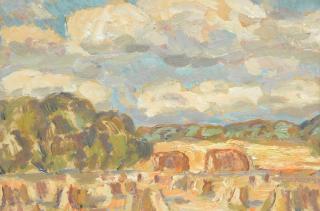Sir William MacTaggart PPRSA RA FRSE HonRSW LLD - Harvest Field, East Lothian