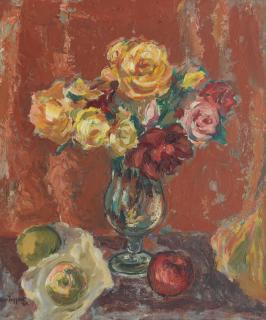 Sir William MacTaggart PPRSA RA FRSE HonRSW LLD - Some Yellow Roses