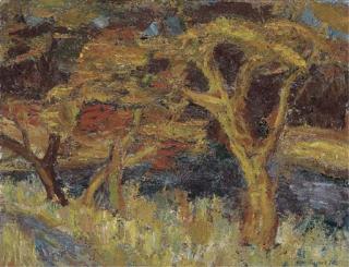 Sir William MacTaggart, R.S.A., R.S.W. - Gnarled trees