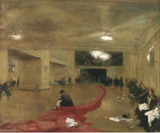 Sir William Nicholson - Ballroom In An Air Raid