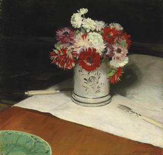 Sir William Nicholson - Double Anemones