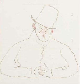 Sir William Nicholson - Man In A Top Hat