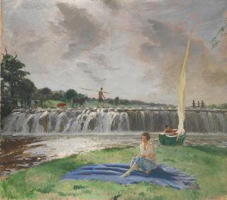 Sir William Nicholson - Mrs Reginald McKenna and her sons, Michael and David 106.8 x 122 cm. (42 1/8 x 48 1/8 in.)