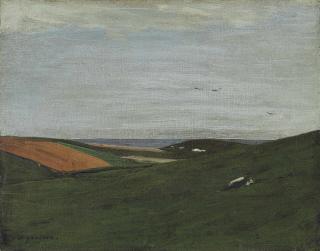 Sir William Nicholson - On the Downs, Rottingdean