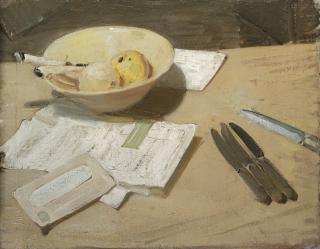 Sir William Nicholson - Still Life, Apples and Knives