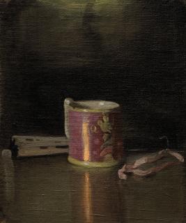 Sir William Nicholson - Still Life: Pink Lustre Mug And Fan