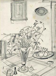 Sir William Nicholson - Still life with flowers