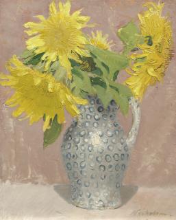 Sir William Nicholson - Sunflowers