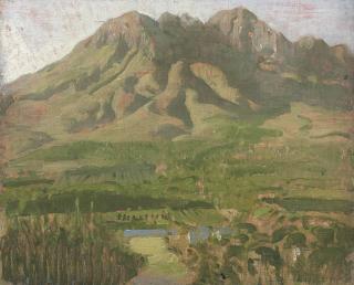 Sir William Nicholson - The Helderberg (Hottentot’s Holland)