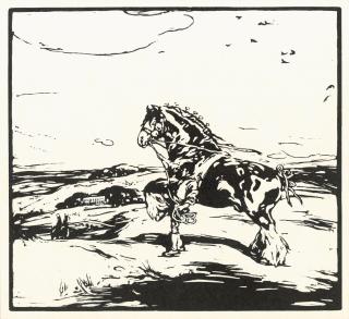 Sir William Nicholson - The Shire Horse