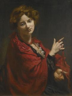 Sir William Orpen R.A., R.H.A. - Anita Bartle, The Red Shawl