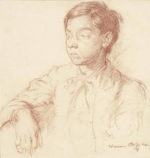 Sir William Orpen, R.A., R.H.A. - Portrait of a young boy